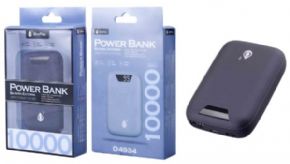 POWERBANK ZODIC 10000 MAH , 2 USB CON INDICADOR LED, AZUL OSCURO